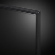 Close-up of the top edge of LG UHD TV, UT90