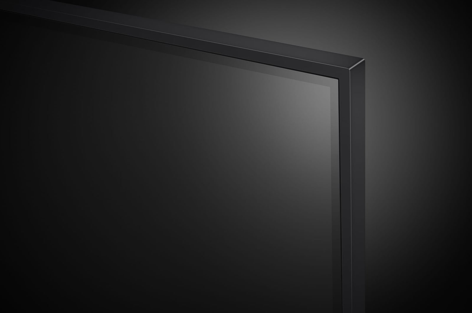 Close-up of the top edge of LG UHD TV, UT90