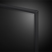 Close-up of the top edge of LG UHD TV, UT90