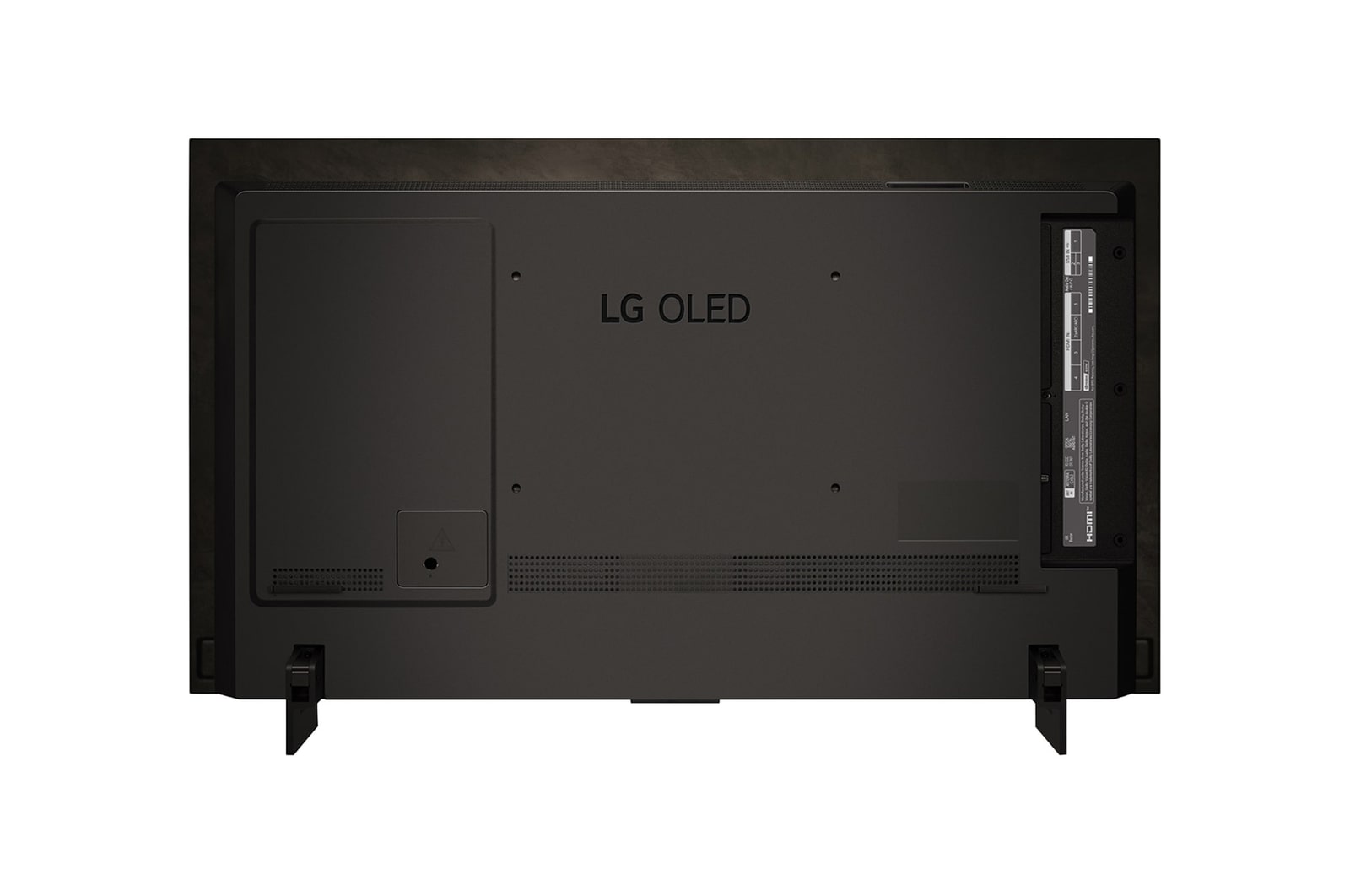 Rear view of LG OLED evo TV, OLED C4