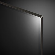 Close-up of LG OLED evo TV, OLED C4 showing the top edge