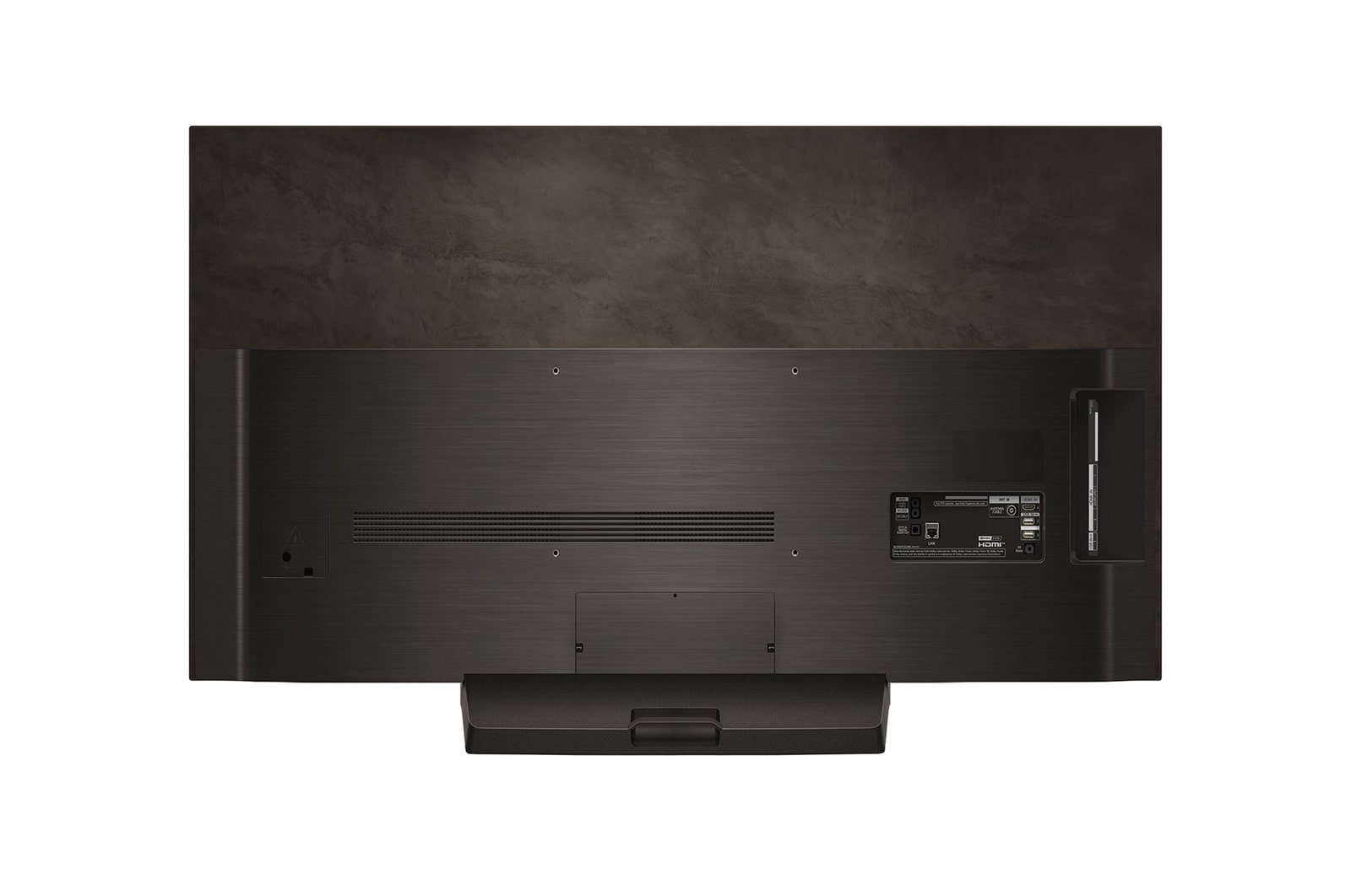 Rear view of LG OLED evo TV, OLED C4