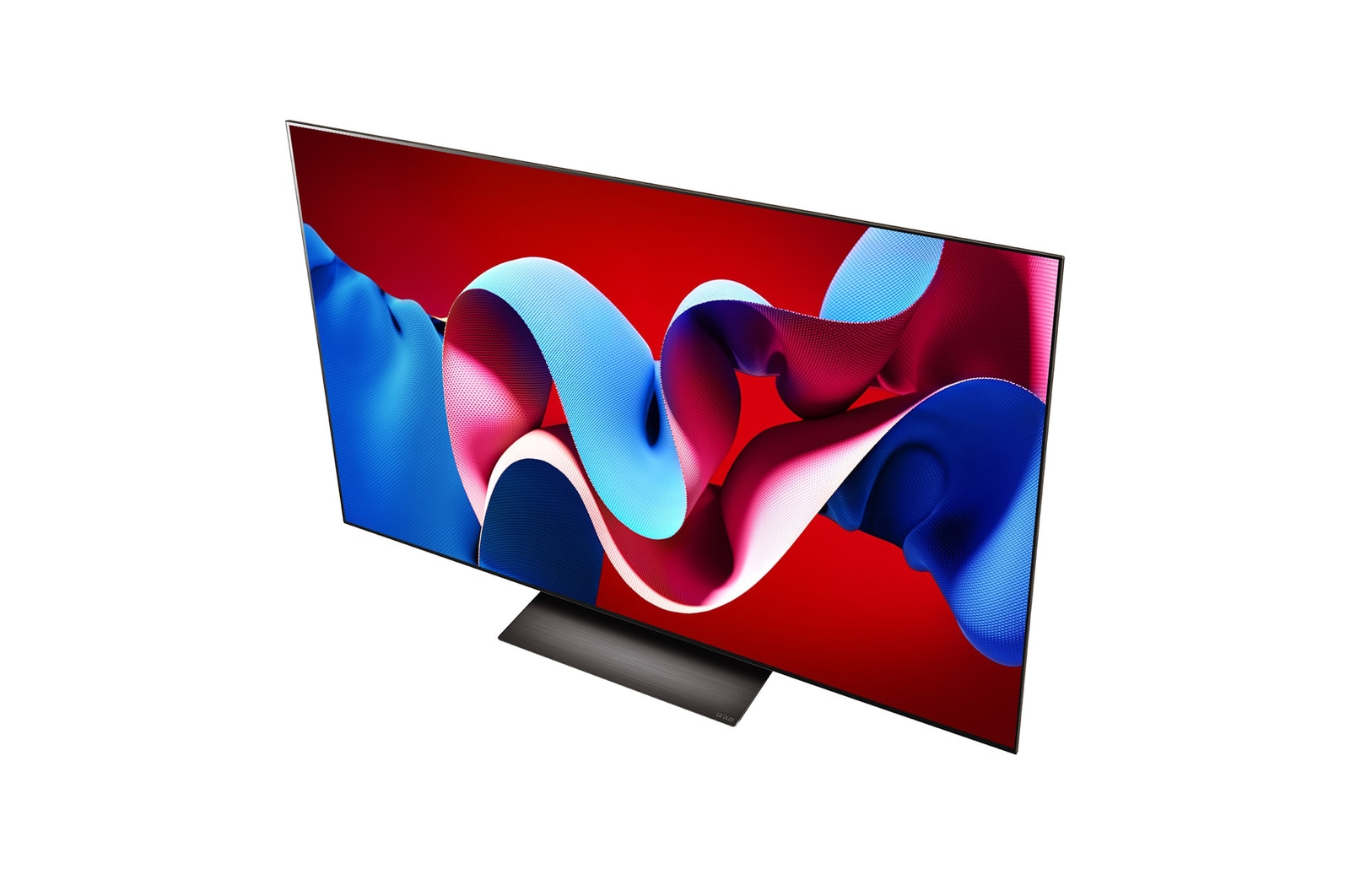 Angled view of LG OLED evo TV, OLED C4 from above