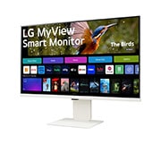 Front view of LG MyView Smart Monitor 32SR83U-W with closed webcam