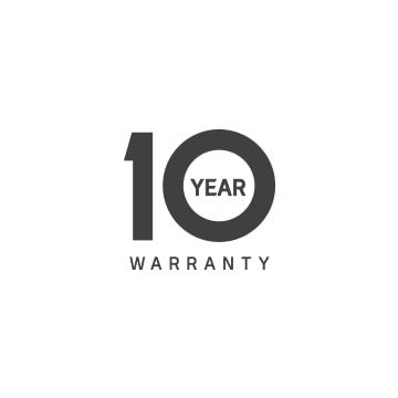 10-year warranty logo