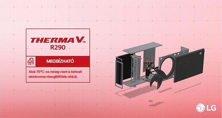 A &quot;Therma V R290&quot; című digitális műalkotás modern dizájnba csomagolt élénk színeket és absztrakt formákat mutat be.