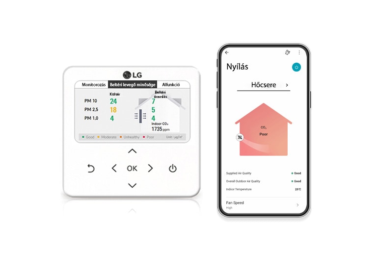 LG ThinQ monitering IAQ