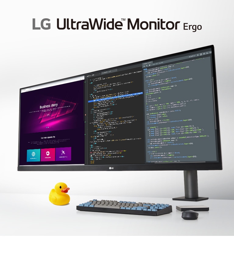 LG UltraWide Ergo monitor, LG UltraFine™ Ergo kijelző és LG UltraGear™ Ergo