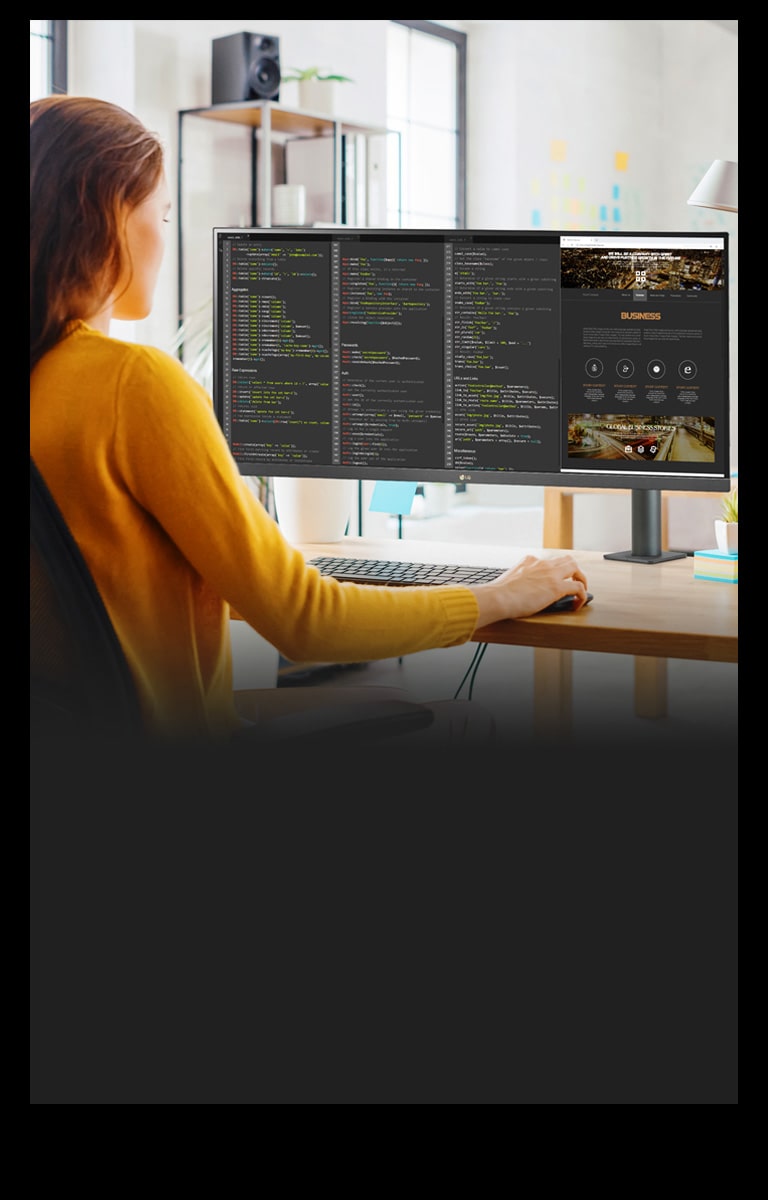 UltraWide Ergo monitor fejlesztőknek