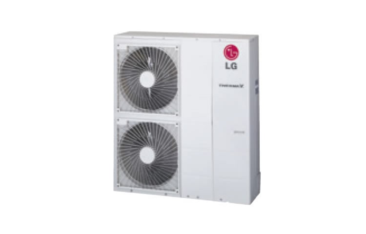 LG A Therma V Monobloc az LG legújabb, kompakt, levegő-víz hőszivattyús rendszere, mely környezettudatos és energiatakarékos módon elégíti ki az ingatlanok teljes körű fűtési, hűtési és használati melegvíz igényét., Therma V Monobloc