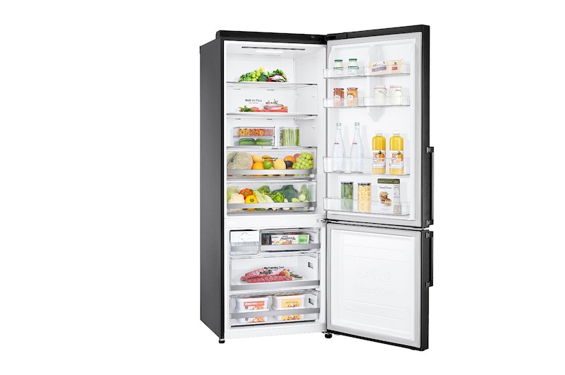 LG Alulfagyasztós hűtőszekrény, DoorCooling<sup>+</sup>™ technológia, 462L kapacitás, GBB569MCAMB