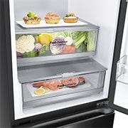 LG Alulfagyasztós hűtőszekrény, DoorCooling+™ technológia, 387L kapacitás, GBB72BM9DQ