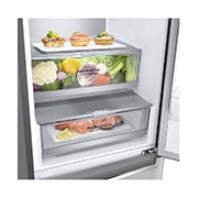 LG Alulfagyasztós hűtőszekrény, DoorCooling<sup>+</sup>™ és ThinQ™ technológia, 384L kapacitás, GBB72NSUCN1