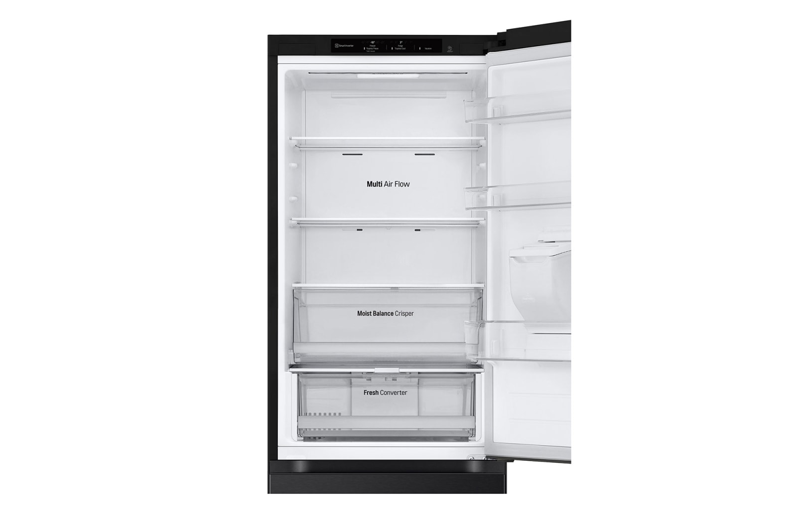 LG Alulfagyasztós hűtőszekrény, DoorCooling+™ technológia, 343L kapacitás, GBF3102EEV