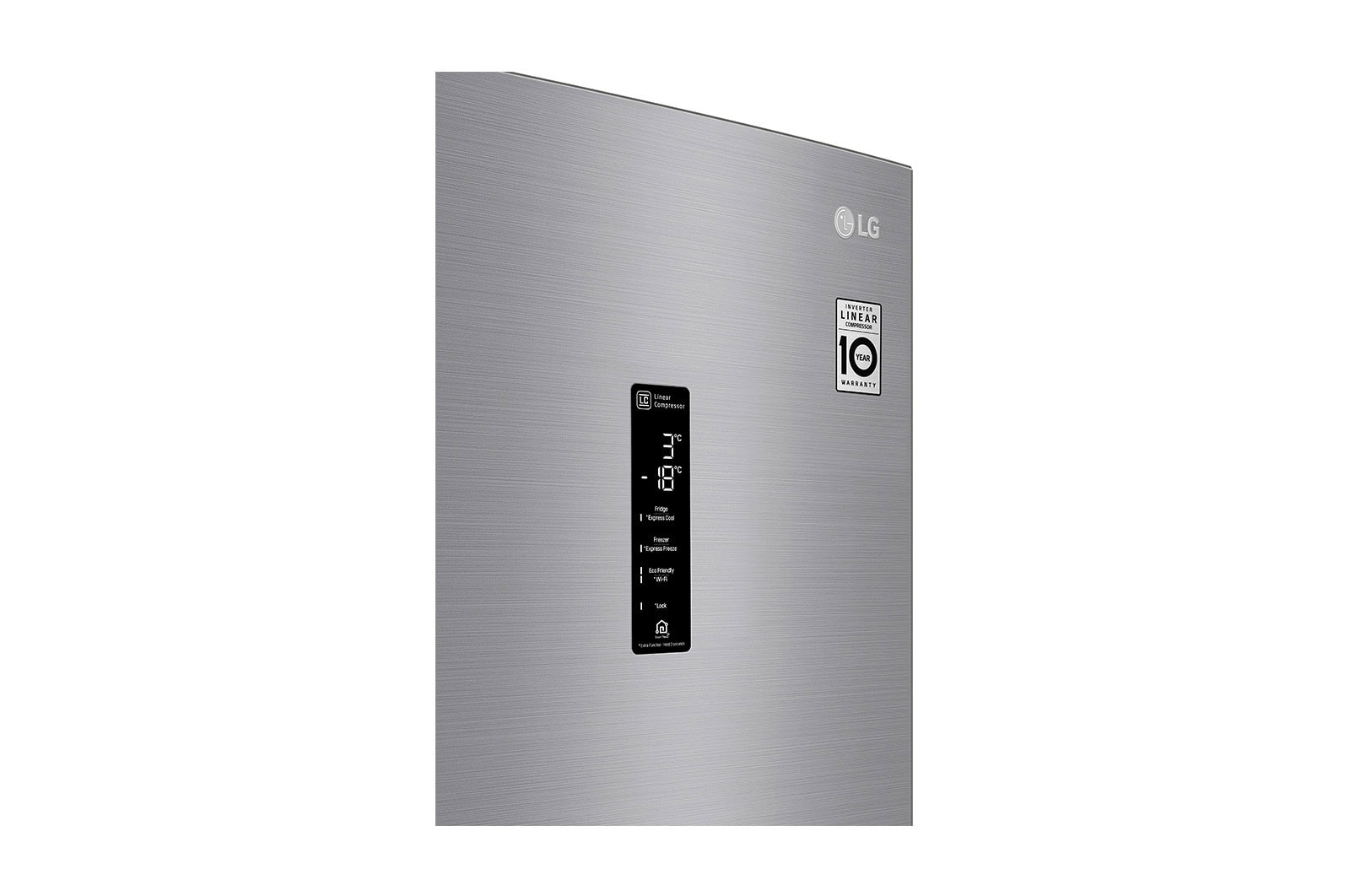 LG Alulfagyasztós hűtőszekrény, DoorCooling⁺™ és ThinQ™ technológia, 340L kapacitás, GBF71PZDMN