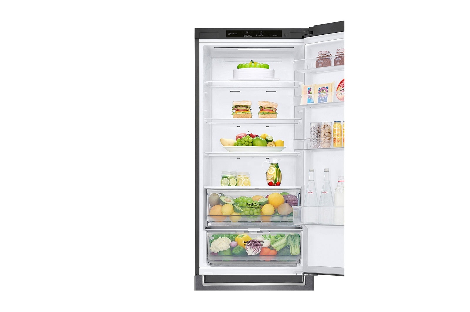 LG Alulfagyasztós hűtőszekrény, DoorCooling⁺™ technológia, 384L kapacitás, GBP62DSNGN