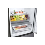 LG Alulfagyasztós hűtőszekrény, DoorCooling<sup>+</sup>™ és ThinQ™ technológia, 384L kapacitás, GBP62DSXCC1