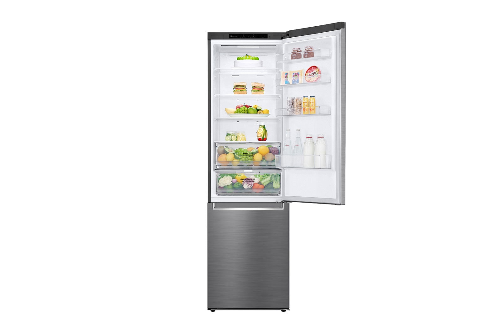 LG Alulfagyasztós hűtőszekrény, DoorCooling+™ technológia, 384L kapacitás, GBP62PZNCN1