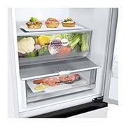 LG Alulfagyasztós hűtőszekrény, DoorCooling<sup>+</sup>™ technológia, 344L kapacitás, GBV3100CSW