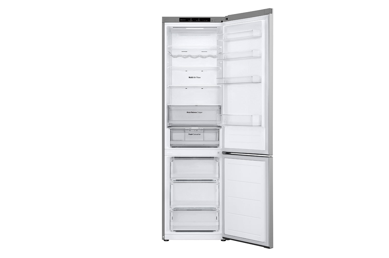 LG Alulfagyasztós hűtőszekrény, DoorCooling+™ technológia, 387L kapacitás, GBV3200CPY