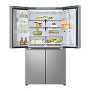 LG Négyajtós hűtőszekrény ThinQ™ technológiával, 637L kapacitás, GML960PYFE