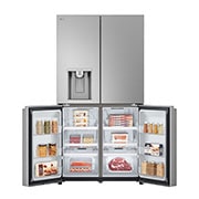 LG Négyajtós hűtőszekrény ThinQ™ technológiával, 637L kapacitás, GML960PYFE