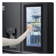 LG InstaView Door-in-Door™ Négyajtós hűtőszekrény DoorCooling+™, Craft Ice™ és ThinQ™ technológia, 638L kapacitás, GMX945MCCF