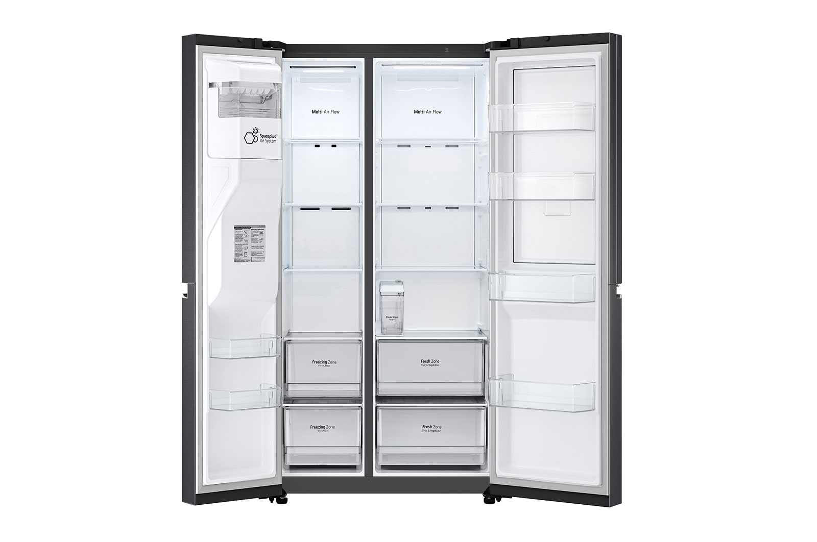 LG Door-in-Door™ Side-by-Side hűtőszekrény, DoorCooling™ és ThinQ™ technológia, 635L kapacitás, GSJV71MCTE