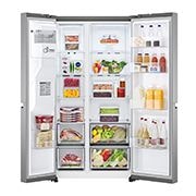 LG Side-by-Side hűtőszekrény, DoorCooling+™ és ThinQ™ technológia, 635L kapacitás, GSLV70PZTM