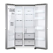 LG Side-by-Side hűtőszekrény, DoorCooling+™ és ThinQ™ technológia, 635L kapacitás, GSLV71PZTD