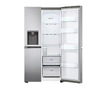 LG Side-by-Side hűtőszekrény, DoorCooling+™ és ThinQ™ technológia, 635L kapacitás, GSLV71PZTD