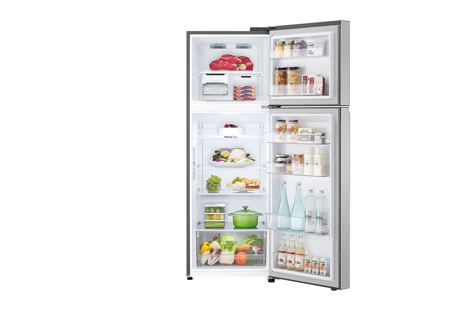 LG Felülfagyasztós hűtőszekrény, DoorCooling⁺™ technológia, 335L kapacitás, GTBV38PZGKD