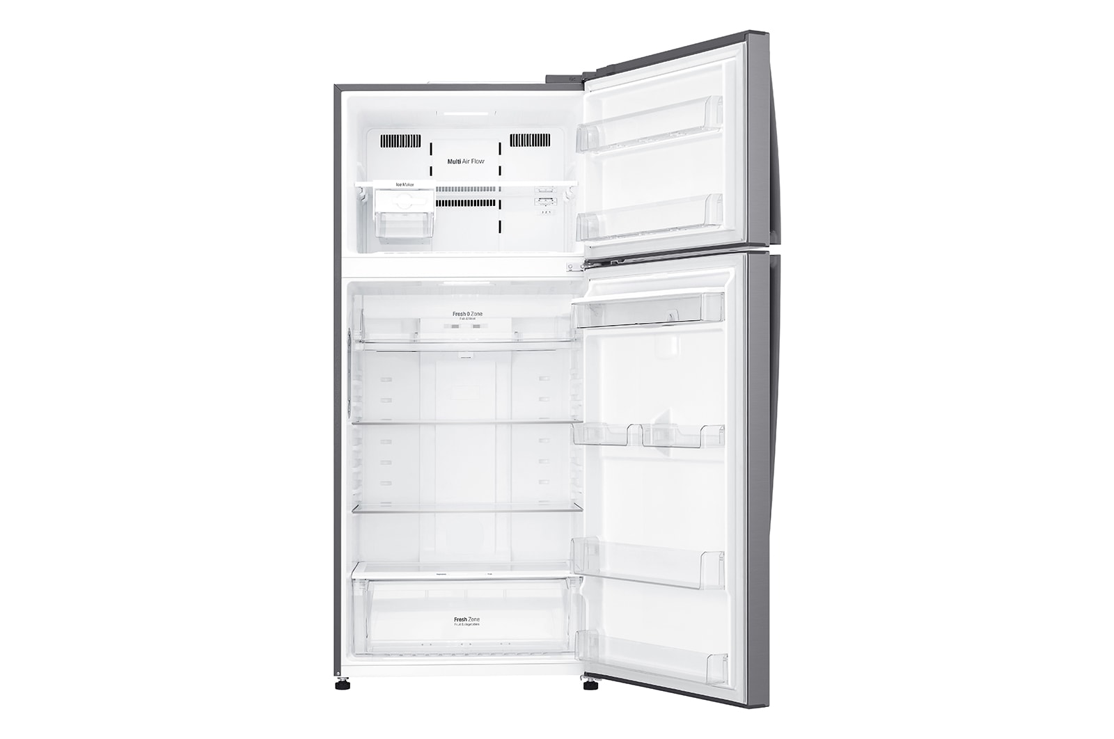 LG Felülfagyasztós hűtőszekrény, DoorCooling+™ és ThinQ™ technológia, 509L kapacitás, GTF744PZPED