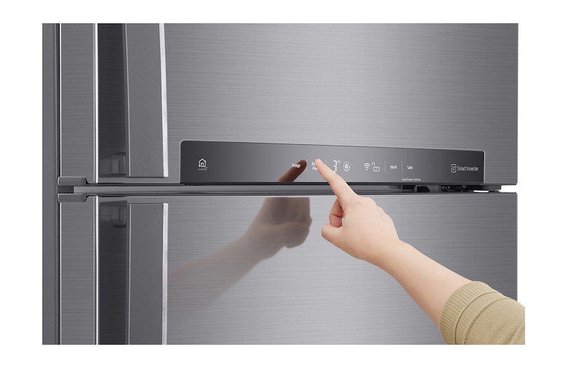 LG Felülfagyasztós hűtőszekrény, DoorCooling+™ és ThinQ™ technológia, 509L kapacitás, GTF744PZPED