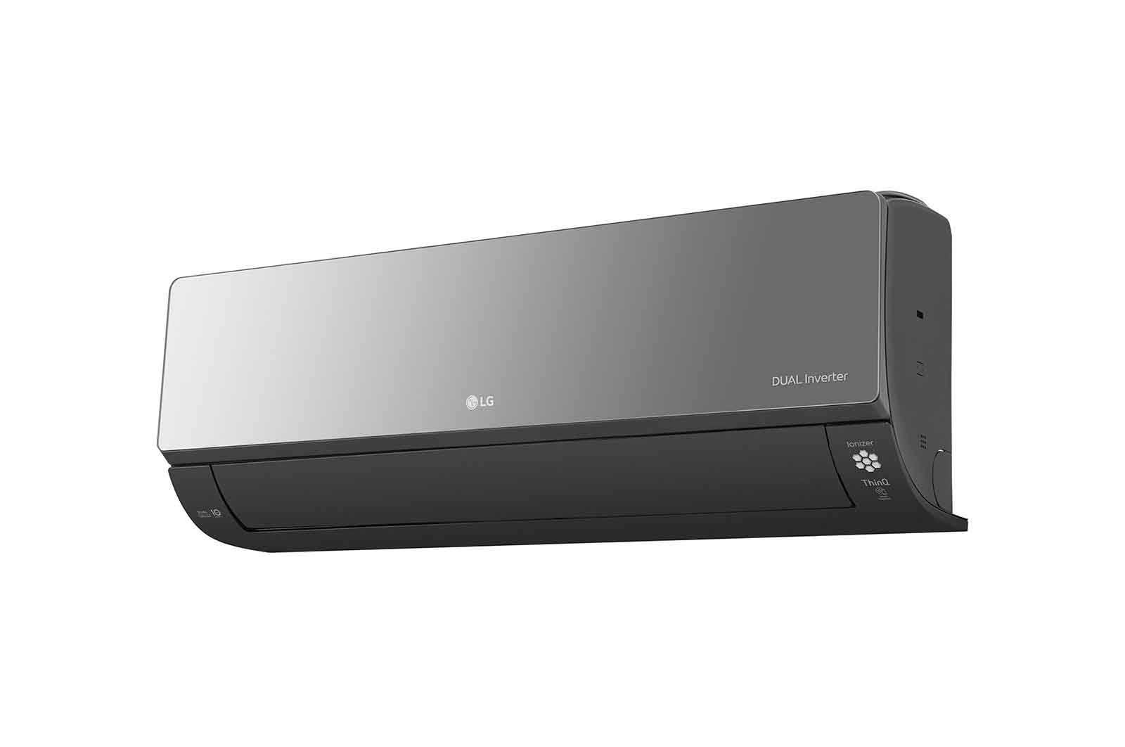 LG Stílusos ARTCOOL Mirror légkondicionáló UVnano™ technológiával, DUAL Inverter kompresszorral, Hűtés: 5000 W/ Fűtés: 5800 W, AC18BK