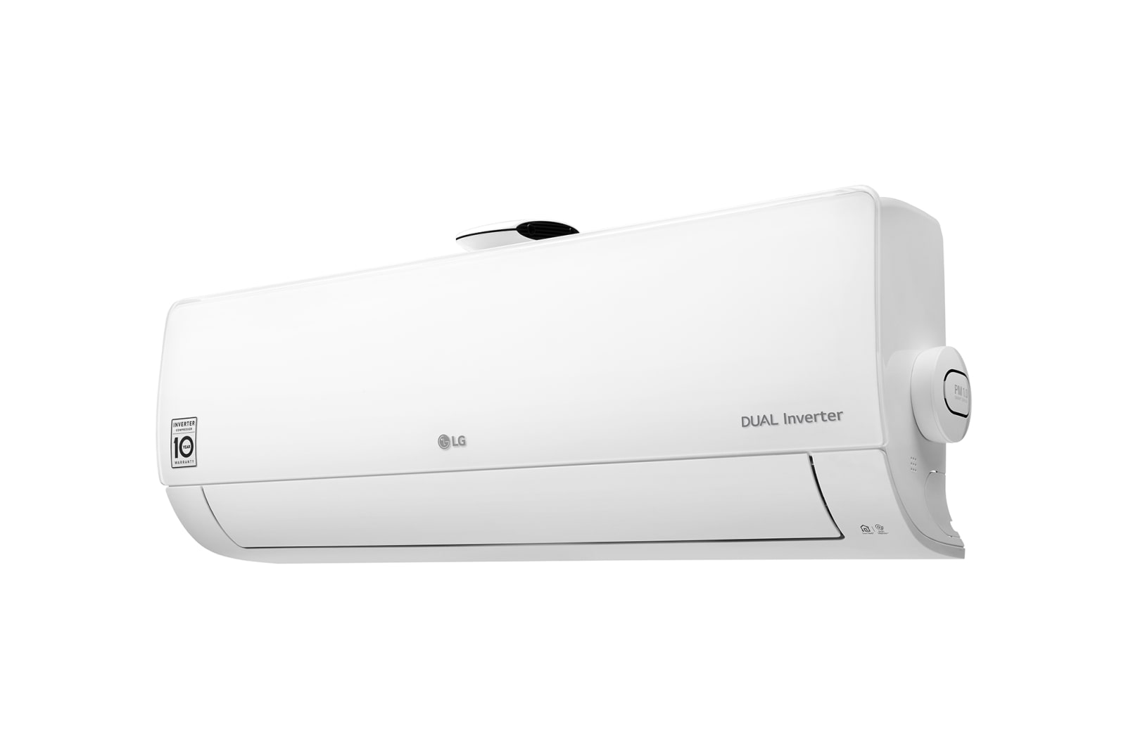 LG DUALCOOL & PURE légkondicionáló légtisztítással, légszűrő funkcióval, új DUAL Inverter kompresszorral, wi-fi vezérléssel, R32, 2,5 kW, fehér, AP09RK