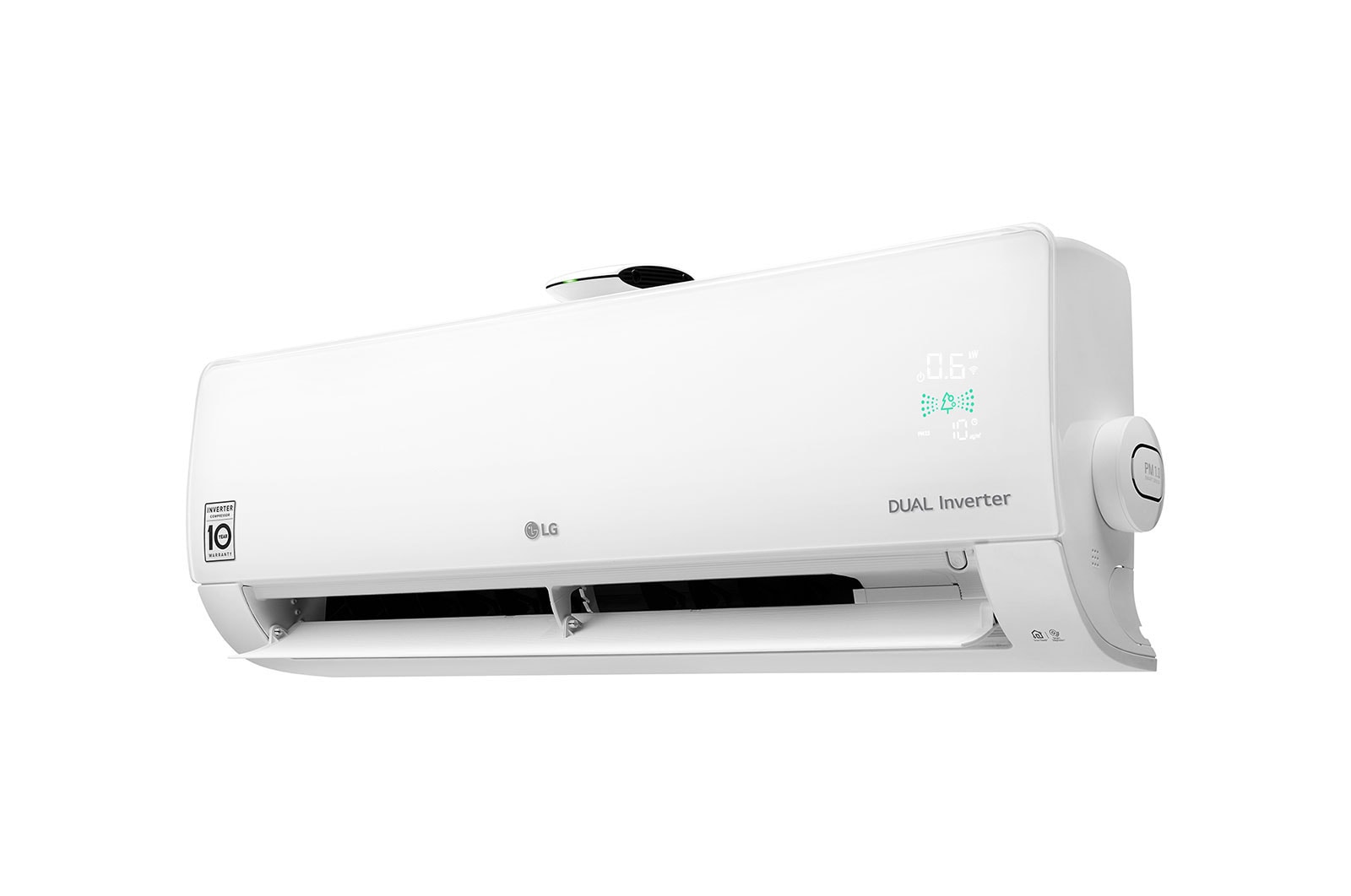 LG DUALCOOL & PURE légkondicionáló légtisztítással, légszűrő funkcióval, új DUAL Inverter kompresszorral, wi-fi vezérléssel, R32, 2,5 kW, fehér, AP09RK