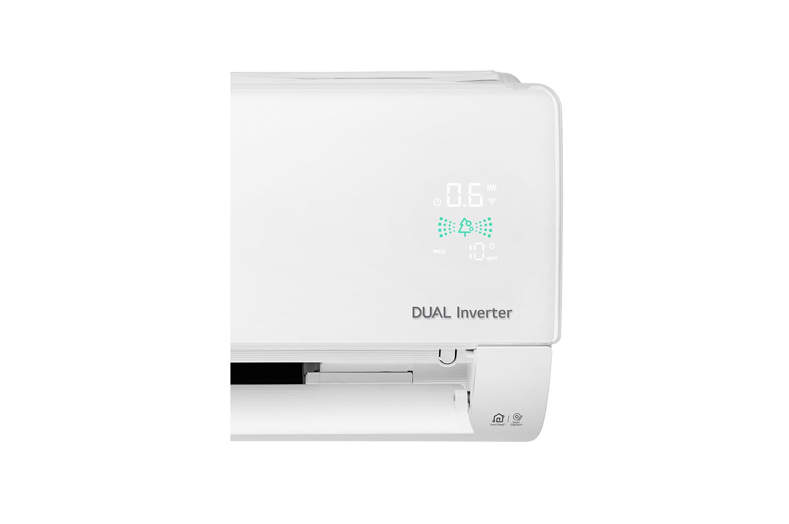 LG DUALCOOL & PURE légkondicionáló légtisztítással, légszűrő funkcióval, új DUAL Inverter kompresszorral, wi-fi vezérléssel, R32, 2,5 kW, fehér, AP09RK