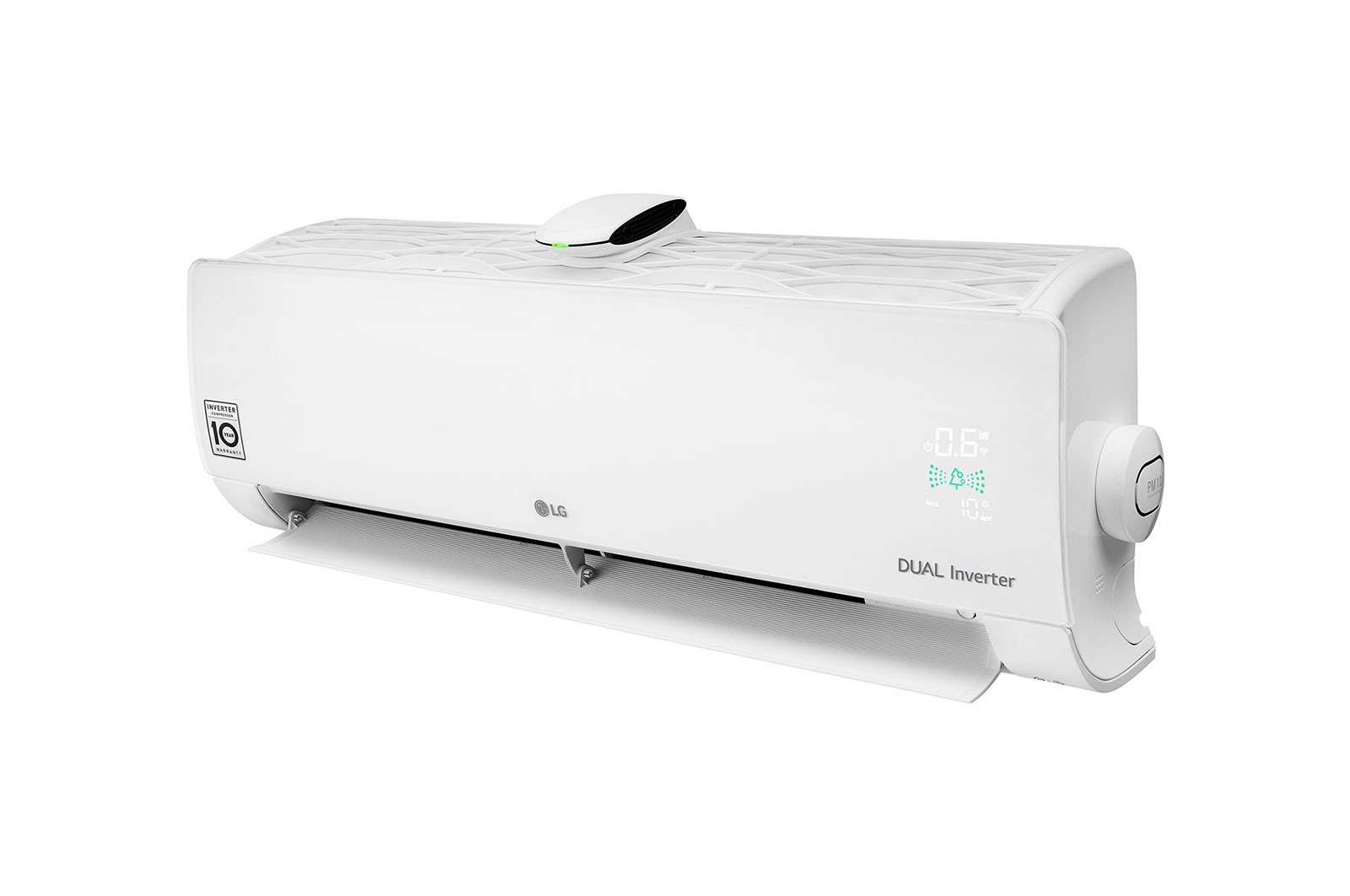 LG DUALCOOL & PURE légkondicionáló légtisztítással, légszűrő funkcióval, új DUAL Inverter kompresszorral, wi-fi vezérléssel, R32, 2,5 kW, fehér, AP09RK