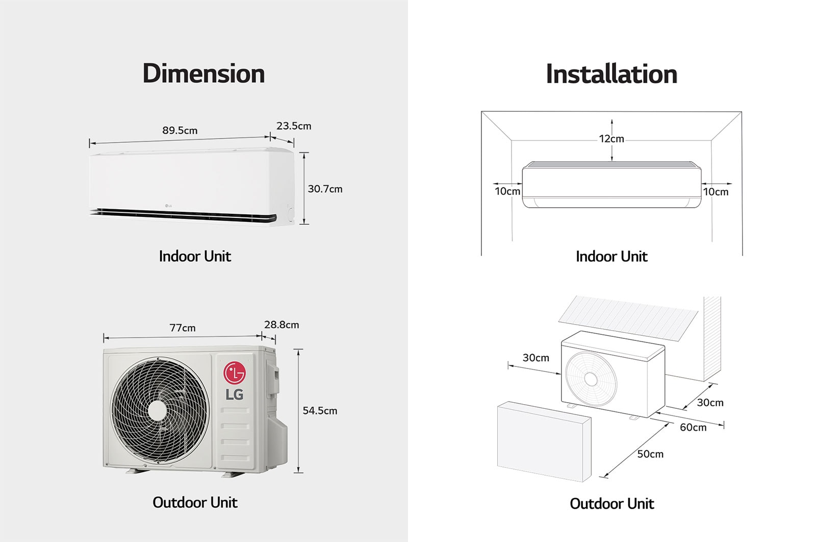 LG DUALCOOL Premium, Lágy levegővel, 3,5 kW Split légkondicionáló, H12S1P