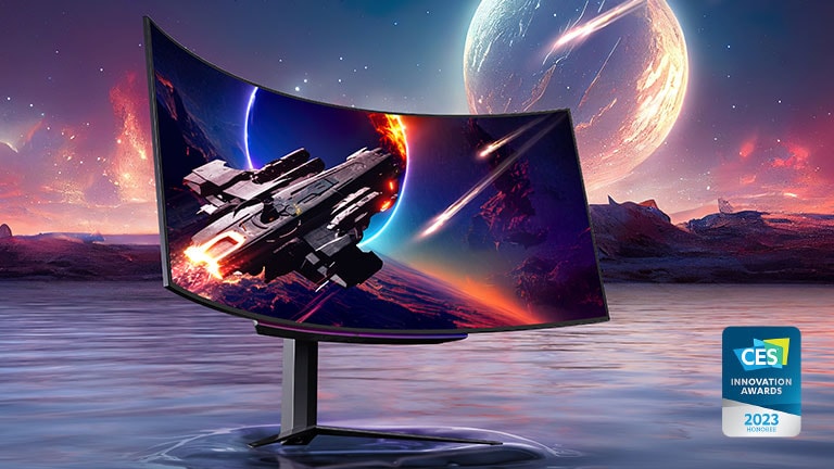 45GR95QE, 45''-os UltraGear™ OLED ívelt gamer monitor 240 Hz, 0,03 ms (GtG), WQHD