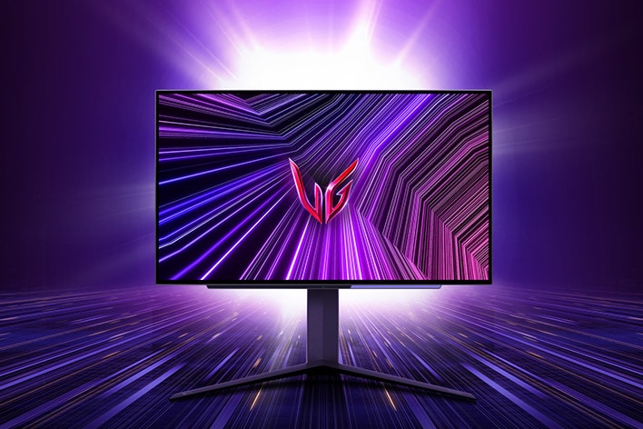 Az UltraGear OLED 27GS95QE gaming monitor termékképe.