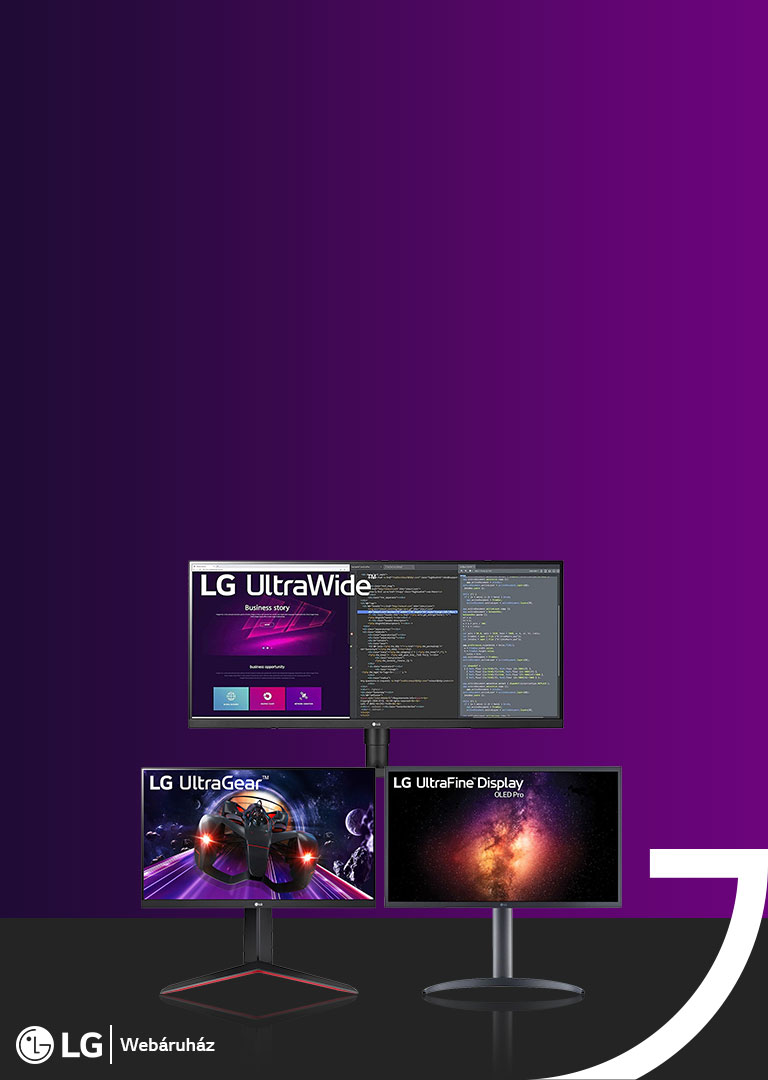 Professzionális LG monitorok minden élethelyzethez, most 5% kupon kedvezménnyel!1