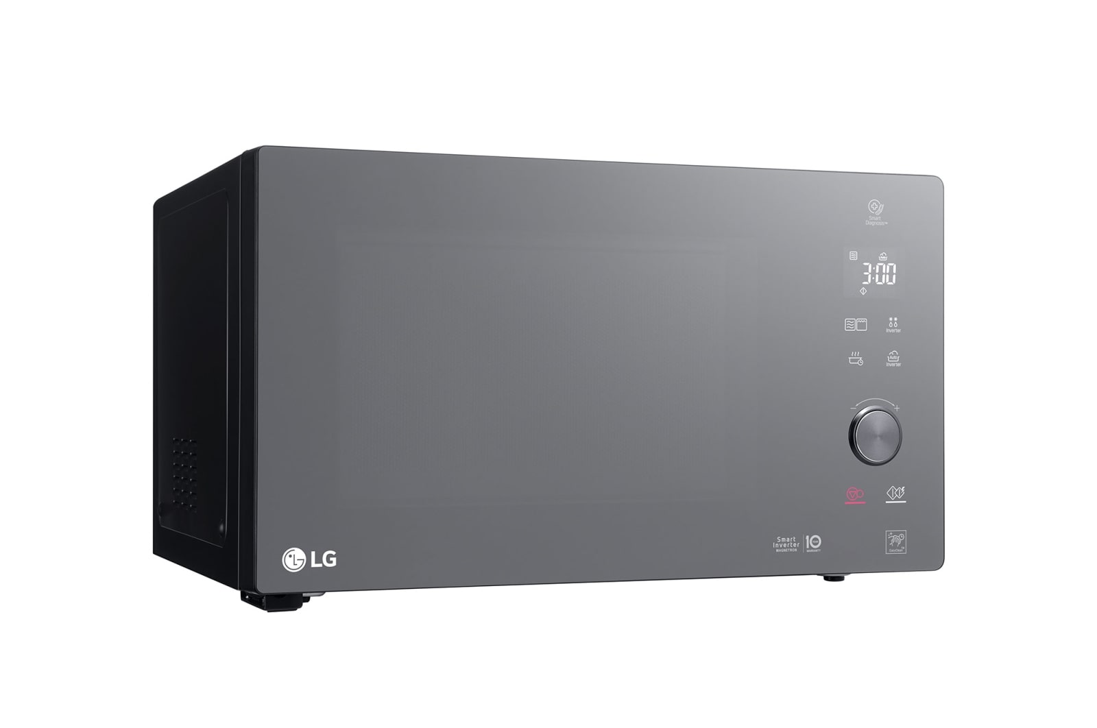 LG 25L grilles mikrohullámú sütő, Smart Inverter technológia, Healthy Fry funkció, Easy Clean belső bevonat, MH6565DPR