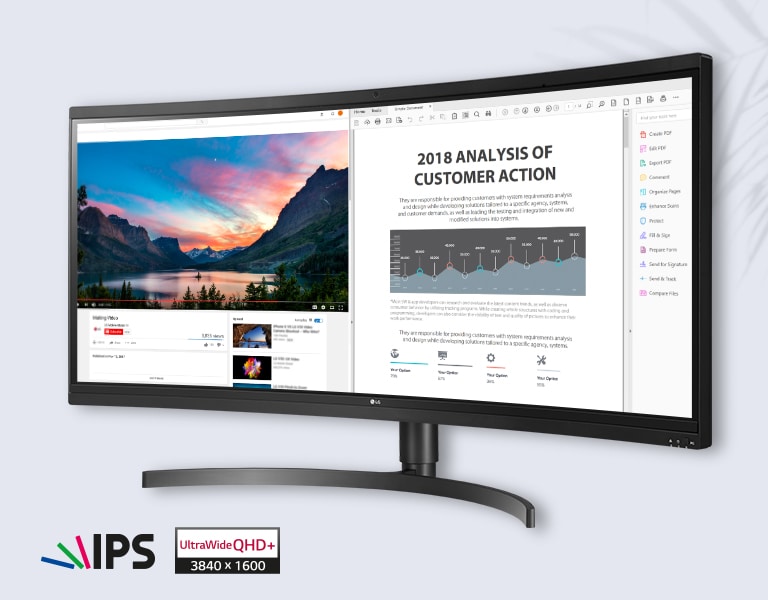 38 colos UltraWide™ képernyő