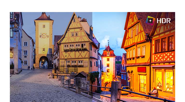 A HDR-technológiát már használják különféle típusú tartalmakon. Ez a monitor kompatibilis az ipari szabványok szerinti HDR 10 nagy dinamikatartománnyal, amely támogatja a színek és a fényerő olyan szintű megjelenítését, mellyel a nézők élvezhetik a tartalmak drámai színeit.