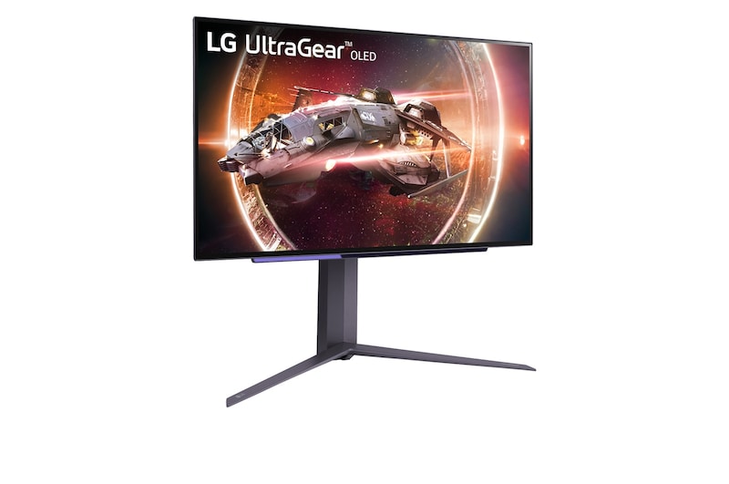 LG 27”-os UltraGear™ OLED 16:9 képarányú QHD gaming monitor 240 Hz-es képfrissítési sebességgel, 27GS95QE-B