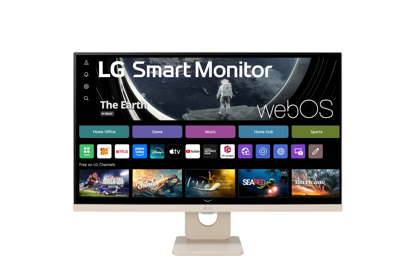 LG 27”-os 16:9 képarányú Smart Monitor webOS platformmal, 27SR50F-E