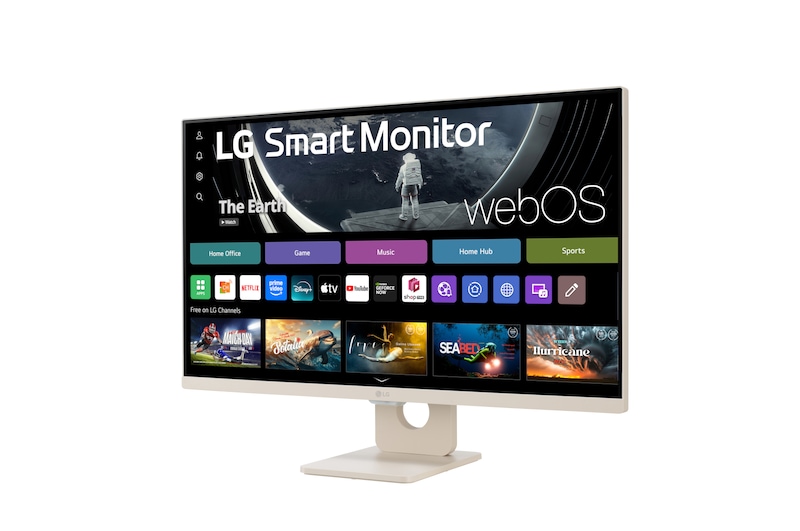 LG 27”-os 16:9 képarányú Smart Monitor webOS platformmal, 27SR50F-E