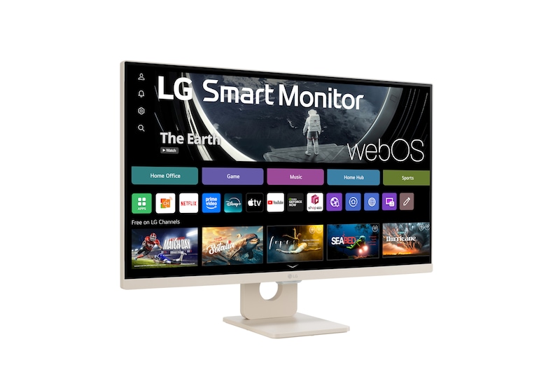 LG 27”-os 16:9 képarányú Smart Monitor webOS platformmal, 27SR50F-E